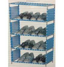 5 Tiers blue and white doted Shoe Rack